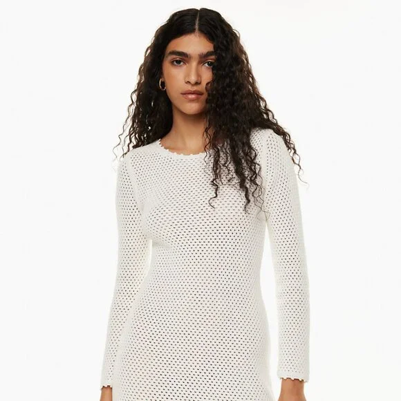 white christmas dresses Free Aunt Lydia's Dress with Flare Crochet Pattern main image 0